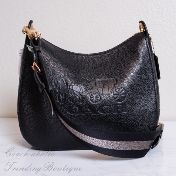Coach Bags Nwt Coach Leather Jes Hobo Shoulder Bag In Black Poshmark